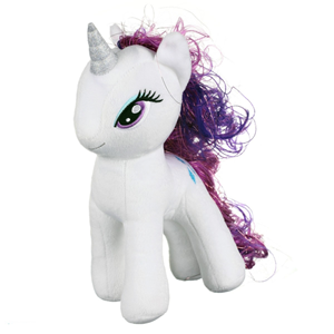 عروسک اورجینال پونی سفید تک شاخ 27 سانتی متری Pony white ty_اسباب بازی